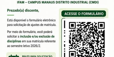 Ajuste de matrícula da Graduação 2026/2 pode ser solicitado até 5 de agosto