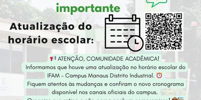 Novo horário escolar 2025/2